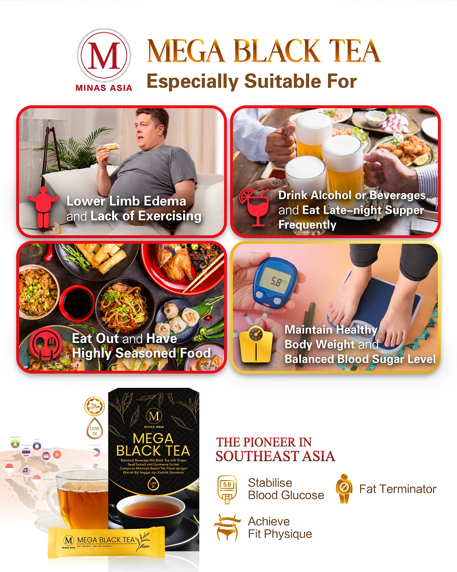 mega black tea suitable for