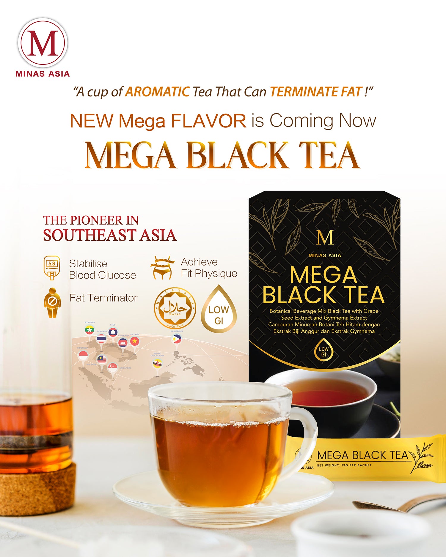 mega black tea that can terminate fat